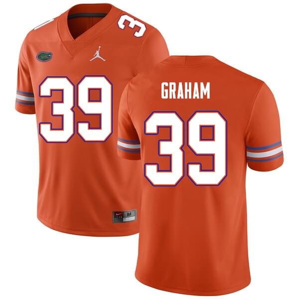 NCAA Florida Gators Fenley Graham Men's #39 Nike Orange Stitched Authentic College Football Jersey ZRN0264CA